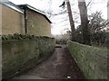 Footpath below the churchyard, Handsworth in S13 9HQ