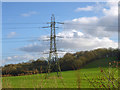 Pylon below Bush Down in GU34 3EB