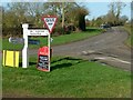 Road junction at Teigh in Teigh