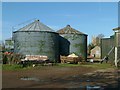 Silos at Chestnut Farm in Teigh