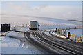 Winter conditions on the A699 in TD7 4NW