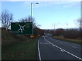 A689 approaching roundabout, Coundongate in DL14 7GF