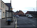 Bus stop and shelter on Collingwood Street, Coundon in DL14 8JJ