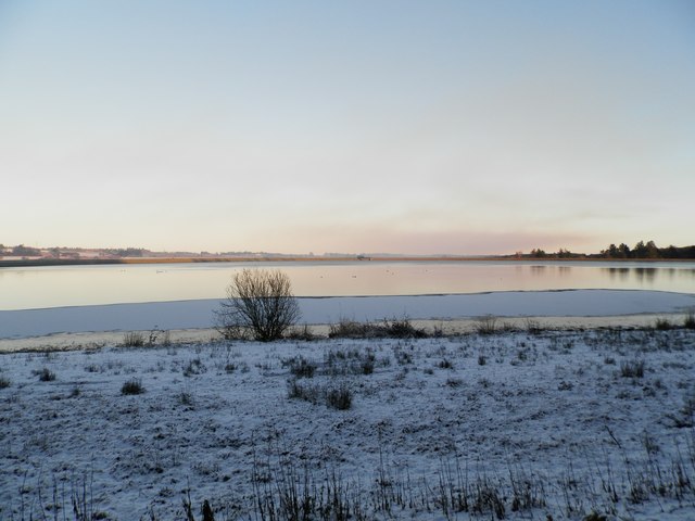 A winter scene at the northern reservoir at Monikie in DD5 3FG