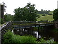Old Railway Parapet & Road Bridge Over River Usk in LD3 8HF