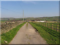 Driveway to Upper House Farm in HD9 1SH
