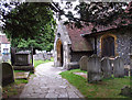South porch St Mary Monken Hadley in EN5 5QJ