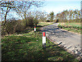 Bends in Litcham Road in NR19 2RJ