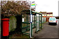 Maple Walk bus stop and shelter, Pucklechurch in BS16 9SG