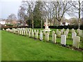 The military section of Exeter Higher Cemetery in EX4 8BJ