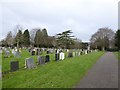 Part of Exeter Higher Cemetery in EX4 8BJ
