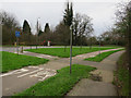 Cyclepath by Hook Road in KT19 9XF