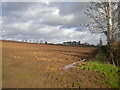 Ploughed field west of Lowdham in NG14 7DN