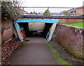 Southeast side of a pedestrian underpass, Pucklechurch in BS16 9SG
