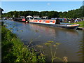 Narrowboats moored along the Trent & Mersey Canal in CW9 7RS
