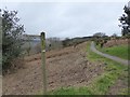 Path sign and accessible path on Salcombe Hill in EX10 9AB
