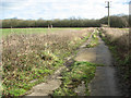 Footpath to Thorpe Abbotts in IP21 4HN
