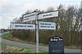 Fingerpost and sign board in PE6 0HJ