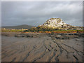 Channels in the mud below the waste heaps in Warton