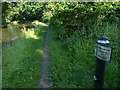 Trent & Mersey Canal Milepost near Little Leigh in CW8 4RY