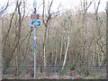 Footpath and NCN sign at Valleyfield in KY12 8SE