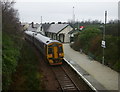 Train in the rain, at Plockton Station in IV52 8TF
