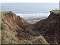 Coastal erosion south of Ryhope Dene in SR7 0PB