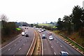 M5 motorway looking south, near Romsley, Worcs in B62 0HB