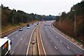 M5 motorway looking north, near Romsley, Worcs in B62 0HB