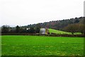 Looking across a field to Quantry Lane, near Romsley, Worcs in B62 0HB