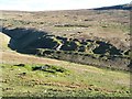 Pockmarked hillside near Stump Cross in HG3 5JL