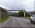 Footbridge over A30, by-passing Sherborne in DT9 6DR