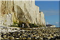 Natural Arch on the cliffs of the Seven Sisters, East Sussex in BN20 0BA