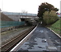 Two road bridges viewed from Johnston railway station in SA62 3HB