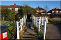 Stile at Hob Moor Local Nature Reserve, York in YO24 4DS