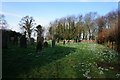 Graveyard at St John's Church, Healaugh in LS24 8FB