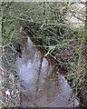 River Tawd at Nipe Lane Bridge in WN8 9NU