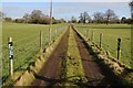 Private road to Sagebury Farm, Wychbold in B60 4BG