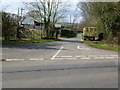 Junction of Moor Lane and Woodchurch Road in Appledore in TN26 2BJ