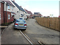 Looking north-northwest along Ryland Way in TN25 7FU