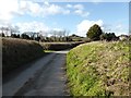 Minor road from Bridford to Westcott in Bridford