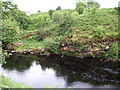 River Brora rocky riverbank in KW9 6NY