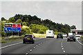 Northbound M1 Approaching Woolley Edge Services in WF4 4LE