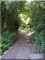 The footpath down to Yarm in TS16 9DQ