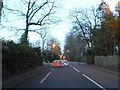 Road works on Old Woking Road, Pyrford in GU22 8NA