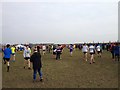 Warm up area for National Cross County Championships, Donington Park in DE74 2RQ