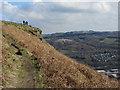 Approaching the view point on Garth Hill in CF15 7PQ