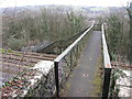 Footbridge over the Cardiff-Pontypridd railway line in CF37 1TY