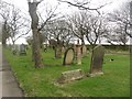 Graves in Blyth Links Cemetery in NE24 3RX
