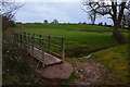 Bridgwater : Grassy Field & Footbridge in TA6 6LB